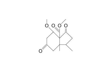 (3R*,3AS*,7R*,7aS*)-2,3,3a,6,7,7a-hexahydro-7-methoxy-3,3a-dimethyl-1,5(4H)-dioxo-indene-7a-carboxylic acid, me ester