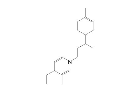 Pyridine, 4-ethyl-1,4-dihydro-3-methyl-1-[3-(4-methyl-3-cyclohexen-1-yl)butyl]-