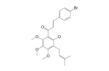 1-[2-HYDROXY-3-(3-METHYL-2-BUTENYL)-4,5,6-TRIMETHOXYPHENYL]-3-(4-BROMOPHENYL)-PROPENONE