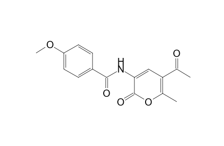 N-(5-ACETYL-6-METHYL-2-OXO-2H-PYRAN-3-YL)-p-ANISAMIDE