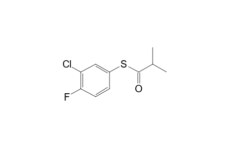 3-Chloro-4-fluorothiophenol, S-(2-methylpropionyl)-