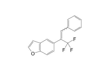 5-(3,3,3-Trifluoro-1-phenylprop-1-en-2-yl)benzofuran