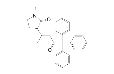 1-Methyl-3-(1-methyl-3-oxo-4,4,4-triphenyl-butyl)pyrrolidin-2-one