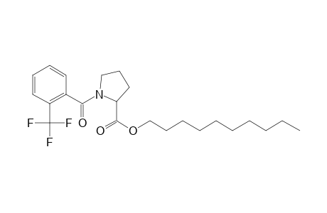 L-Proline, N-(2-trifluoromethylbenzoyl)-, decyl ester