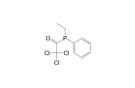 2,2,2-trichloro-1-[ethyl(phenyl)phosphanyl]ethanone