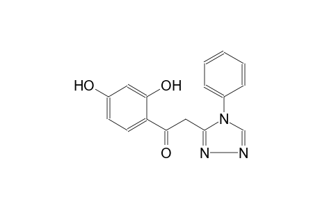 1-(2,4-dihydroxyphenyl)-2-(4-phenyl-4H-1,2,4-triazol-3-yl)ethanone