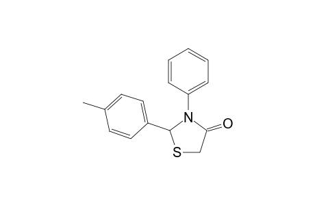 2-(4-Methylphenyl)-3-phenyl-1,3-thiazolidin-4-one