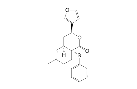 (3S,4aR,8aR)-3-Furan-3-yl-6-methyl-8a-phenylsulfanyl-3,4,4a,7,8,8a-hexahydro-isochromen-1-one