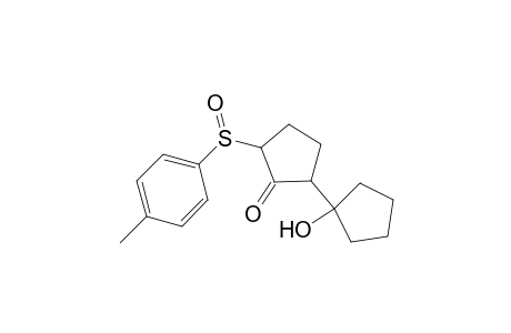 5-(1-Hydroxy-cyclopentyl)-2-P-tolylsulfinyl-cyclopentanone