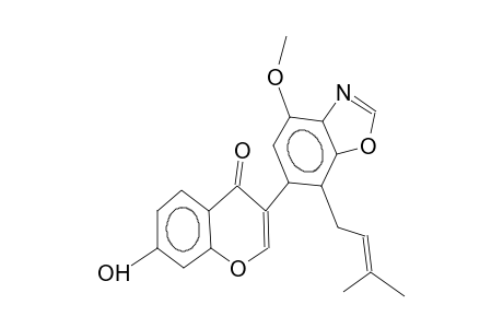 PISCERYTHOXAZOLE;7-HYDROXY-5'-METHOXY-2'-(3,3-DIMETHYLALLYL)-OXAZOLO-[4''',5''':4',3']-ISOFLAVONE