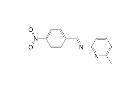 (ne)-6-Methyl-N-[(4-nitrophenyl)methylidene]pyridin-2-amine