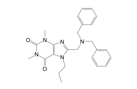 8-[(dibenzylamino)methyl]-1,3-dimethyl-7-propyl-3,7-dihydro-1H-purine-2,6-dione