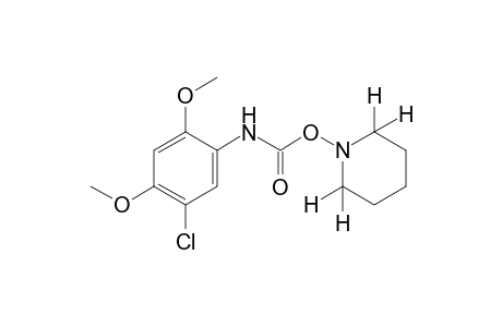 5-chloro-2,4-dimethoxycarbanilic acid, O-piperidino derivative