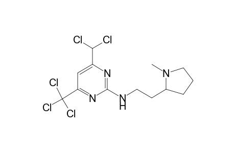 N-[4-(Dichloromethyl)-6-(trichloromethyl)-2-pyrimidinyl]-N-[2-(1-methyl-2-pyrrolidinyl)ethyl]amine
