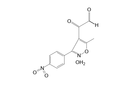 5-methyl-3-(p-nitrophenyl)-4-isoxazoleglyoxylaldehyde, hydrate
