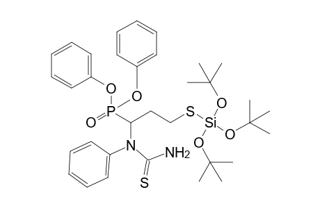 Diphenyl 1-(phenylthioureido)-3-[tris(t-butoxy)silylthio]propanephosphonate