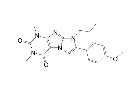 1H-imidazo[2,1-f]purine-2,4(3H,8H)-dione, 7-(4-methoxyphenyl)-1,3-dimethyl-8-propyl-