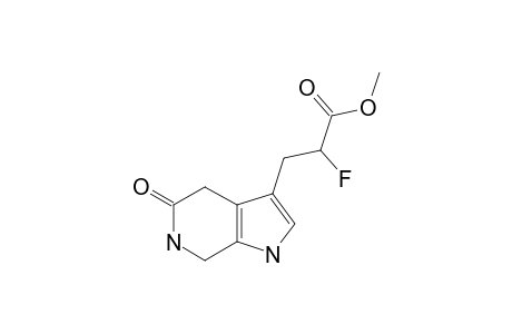 5-(2-FLUORO-2-METHOXY-CARBONYL-ETHYL)-4,7-DIHYDRO-1H-PYRROLO-[2,3-C]-PYRIDIN-5(6H)-ONE