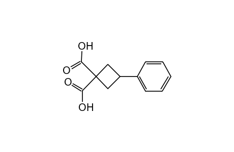 3-phenyl-1,1-cyclobutanedicarboxylic acid