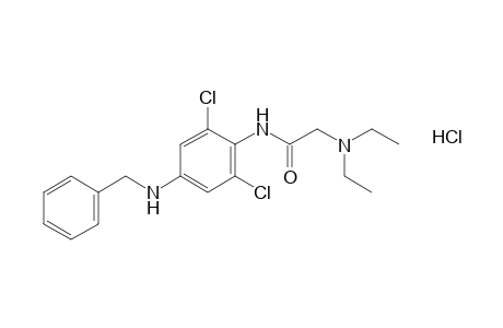 4'-(Benzylamino)-2',6'-dichloro-2-(diethylamino)acetanilide, monohydrochloride