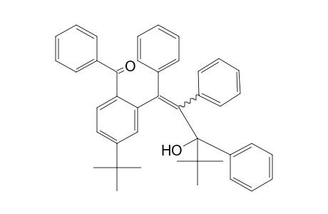 4-Tert-butyl-2-(4,4-dimethyl-1,2,3-triphenyl-3-hydroxy-1-pentenyl)benzophenone