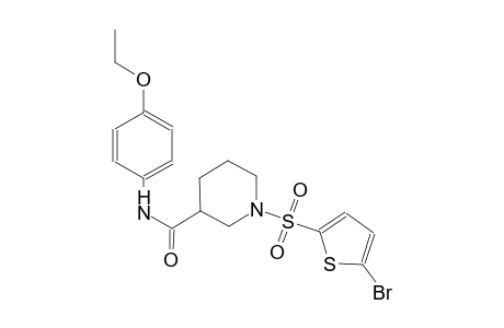 1-[(5-bromo-2-thienyl)sulfonyl]-N-(4-ethoxyphenyl)-3-piperidinecarboxamide