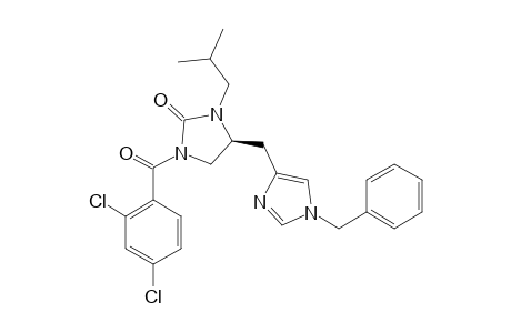 (S)-1-(2,4-DICHLOROBENZOYL)-3-ISOBUTYL-4-[(1'-BENZYL-4'-IMIDAZOLYL)-METHYL]-2-IMIDAZOLIDINONE