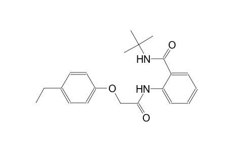 N-(tert-butyl)-2-{[(4-ethylphenoxy)acetyl]amino}benzamide