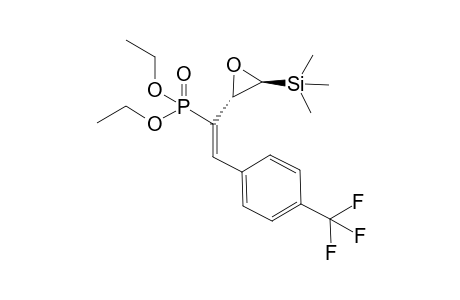 Diethyl (E)-2-(4-(trifluoromethyl)phenyl)-1-((trans)-3-(trimethylsilyl)oxiran-2-yl)vinylphosphonate