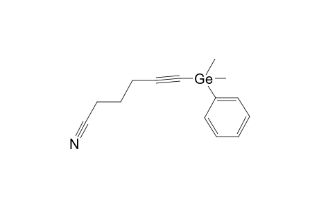 6-[Dimethyl(phenyl)germyl]hex-5-ynenitrile