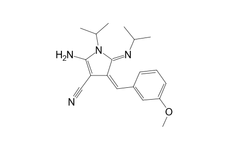 (Z)-2-Amino-1-isopropyl-5-(isopropylimino)-4-((Z)-3-methoxybenzylidene)-4,5-dihydro-1H-pyrrole-3-carbonitrile