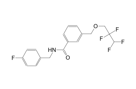 N-(4-fluorobenzyl)-3-[(2,2,3,3-tetrafluoropropoxy)methyl]benzamide