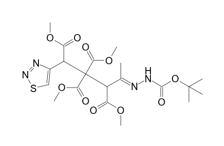 (4E)-4-(tert-butoxycarbonylhydrazono)-1-(thiadiazol-4-yl)pentane-1,2,2,3-tetracarboxylic acid tetramethyl ester