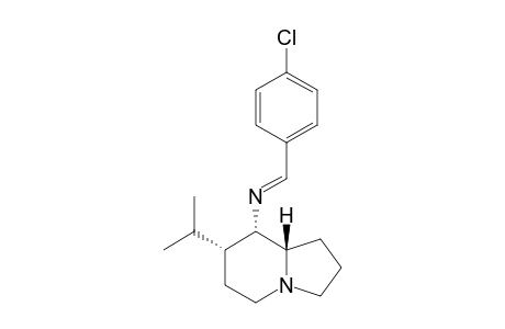 (7R,8S,8as)-8-( 4'-Chlorobenzylideneamino)-7-isopropylindolizidine