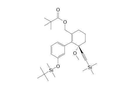 2-[3-(tert-Butyldimethylsilyloxy)phenyl]-3-methoxy-3-(2-trimethylsilyl-1-ethynyl)-1-cyclohexenylmethyl pivalate