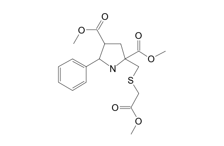 2,4-Pyrrolidinedicarboxylic acid, 2-[[(2-methoxy-2-oxoethyl)thio]methyl]-5-phenyl-, dimethyl ester