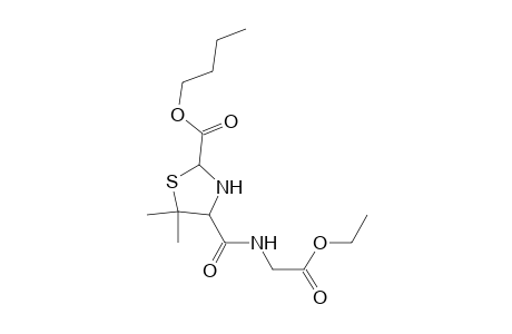 4-[(2-ethoxy-2-keto-ethyl)carbamoyl]-5,5-dimethyl-thiazolidine-2-carboxylic acid butyl ester