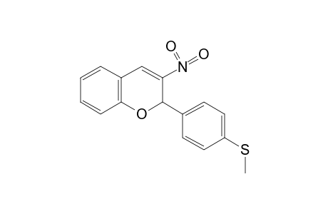 2-[p-(methylthio)phenyl]-3-nitro-2H-1-benzopyran