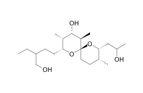 1,7-Dioxaspiro[5.5]undecane-2-butanol, .beta.-ethyl-4-hydroxy-8-(2-hydroxypropyl)-3,5,9-trimethyl-, [2R-[2.alpha.(S*),3.alpha.,4.alpha.,5.beta.,6.beta.[8R*(S*),9R*]]]-