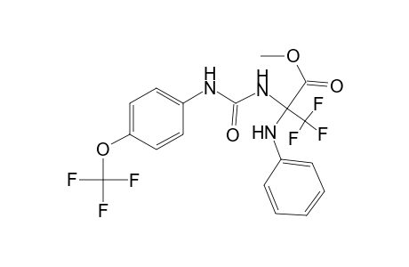 alanine, 3,3,3-trifluoro-N-phenyl-2-[[[[4-(trifluoromethoxy)phenyl]amino]carbonyl]amino]-, methyl ester