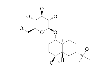 BOARIOSIDE;4-BETA,11-DIHYDROXYEUDESMANE-1-ALPHA-O-(BETA-D-GLUCOPYRANOSIDE)
