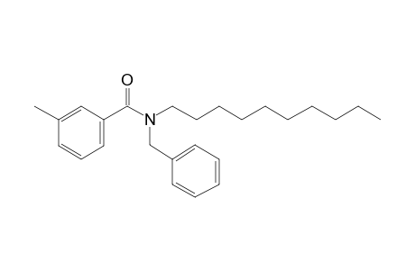 Benzamide, 3-methyl-N-benzyl-N-decyl-