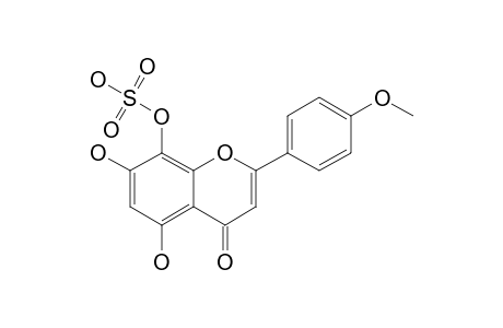 CAICOINE;4'-O-METHYL-8-O-SULPHATE-ISOSCUTELLAREIN