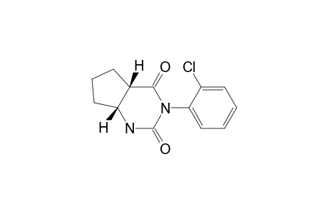 1H-Cyclopentapyrimidine-2,4(3H,4ah)-dione, 3-(2-chlorophenyl)tetrahydro-, cis-