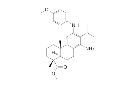 Methyl 12-(4-Methoxyphenyl)amino-14-aminodehydroabietate