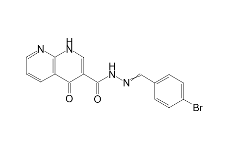 N'-(4-bromobenzylidene)-1,4-dihydro-4-oxo-1,8-naphthyridine-3-carbohydrazide