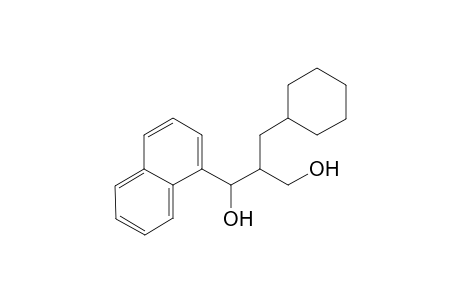 2-(Cyclohexylmethyl)-1-(1-naphthyl)propane-1,3-diol (1:3 syn/anti mixture)