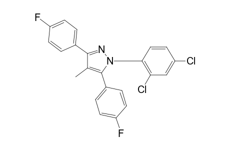 1-(2,4-dichlorophenyl)-3,5-bis(4-fluorophenyl)-4-methyl-1H-pyrazole