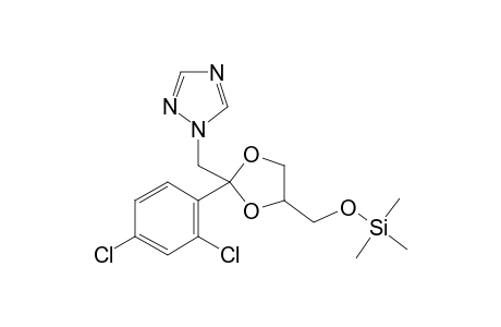 [2-(2,4-Dichlorophenyl)-2-(1H-1,2,4-triazol-1-ylmethyl)-1,3-dioxolan-4-yl]methanol, tms (isomer 1)