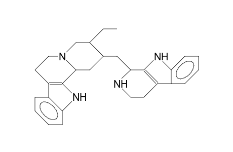 3-ethyl-2-(2,3,4,9-tetrahydro-1H-$b-carbolin-1-ylmethyl)-1,2,3,4,6,7,12,12b-octahydropyrido[2,1-a]$b-carboline